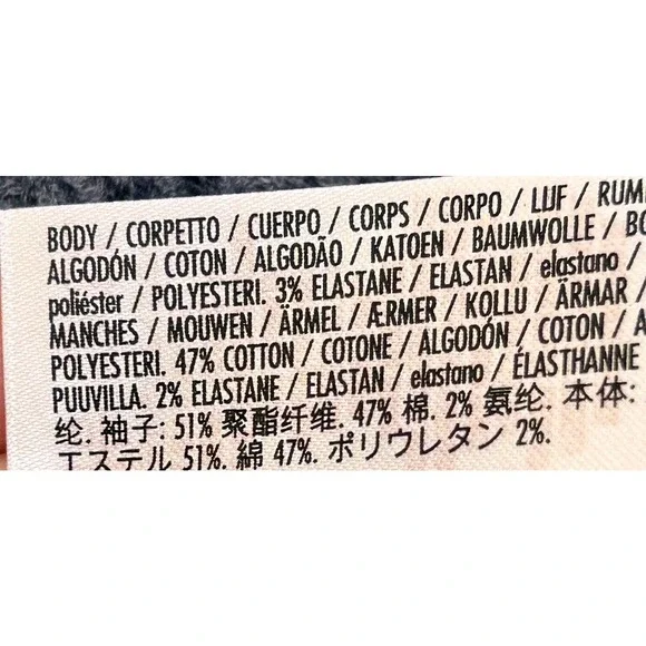 Disneyland Gray Waffle Knit Long Sleeve Silver Bling Sequin Top - Picture 7 of 8